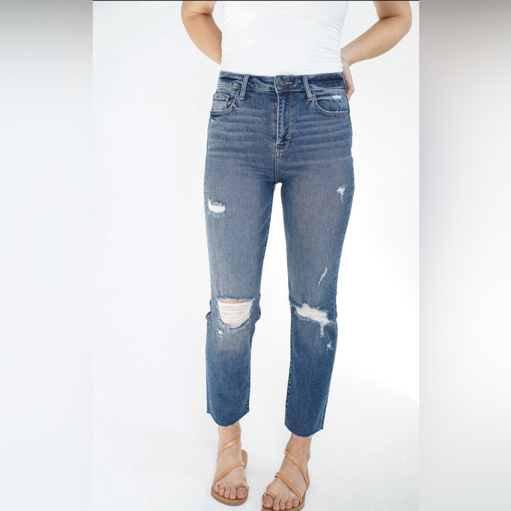 Carly Jean Los Angeles Chrissy Jeans Medium Wash Size 9 CJLA